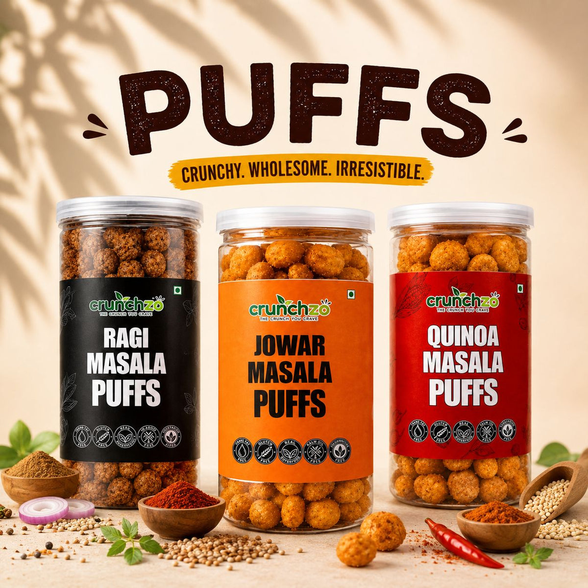 Quinoa Masala Puffs