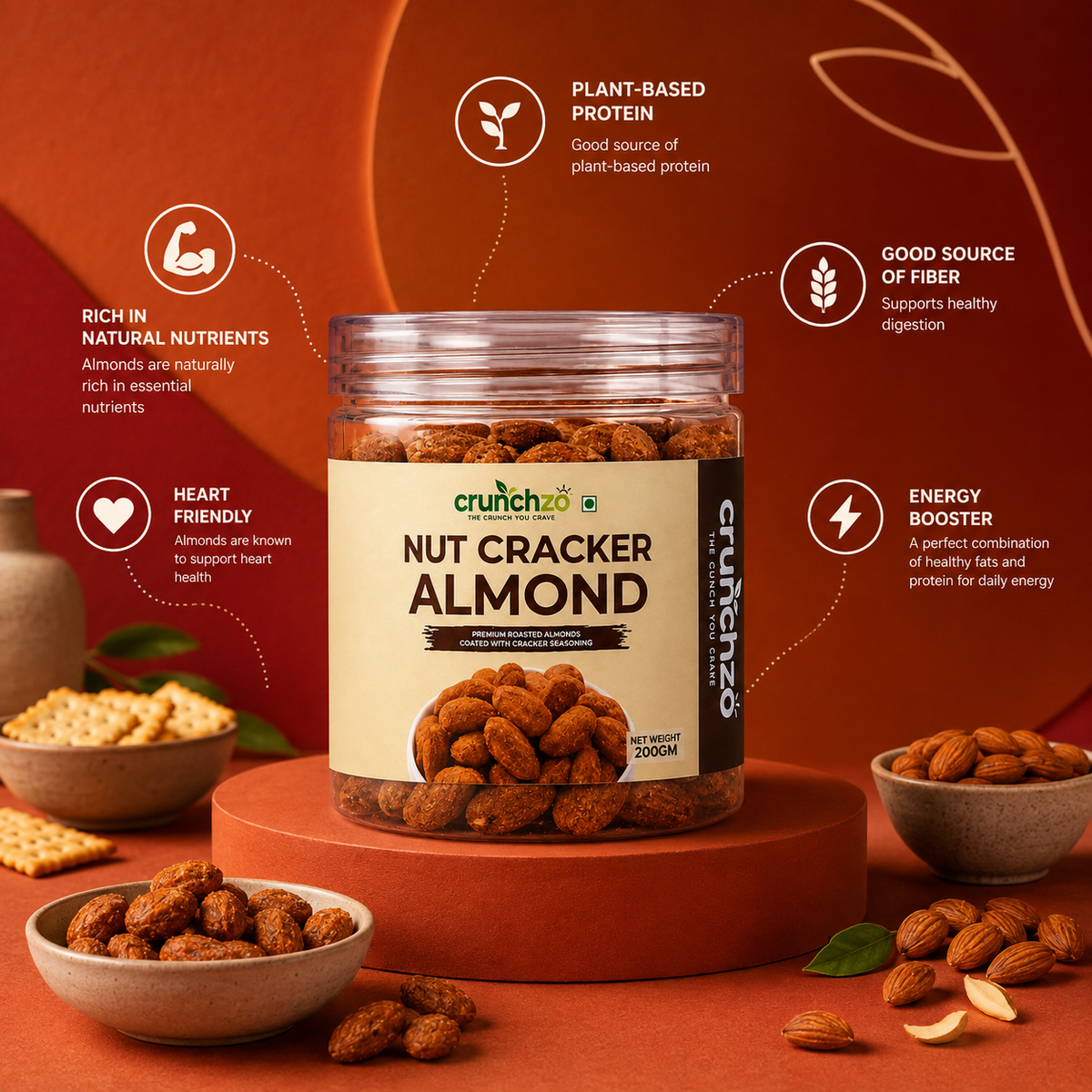 Crunchzo Nut Cracker Almonds