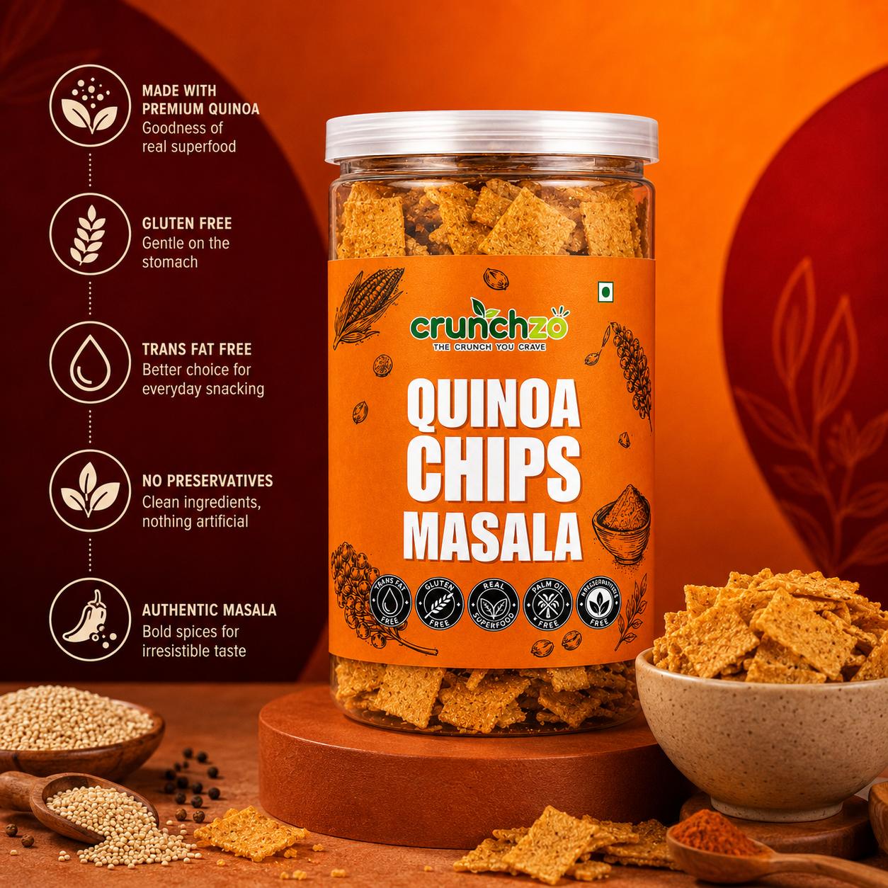 Quinoa Masala Chips