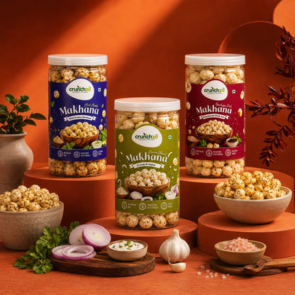 Crunchzo Makhana 3-Flavour Combo
