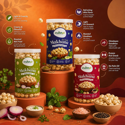 Crunchzo Makhana 3-Flavour Combo