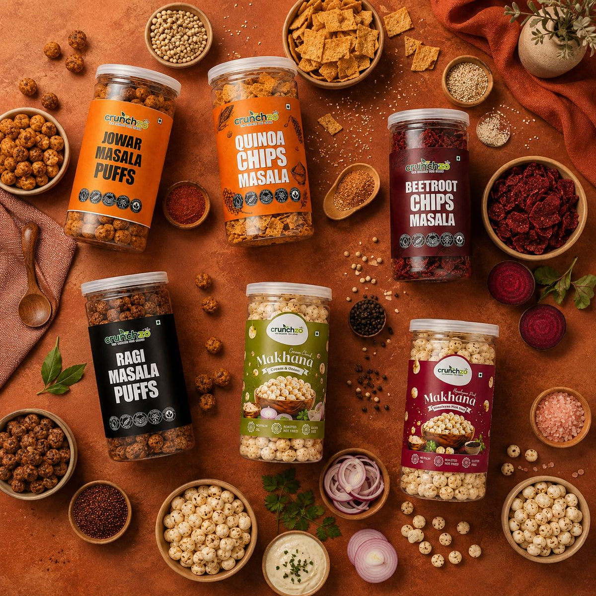 Crunchzo Healthy Snacks Combo