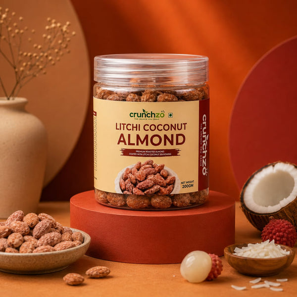 Crunchzo Litchi Coconut Almonds