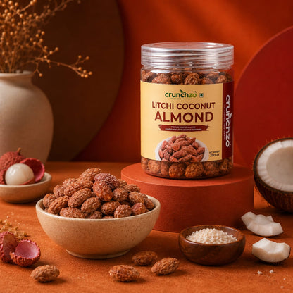 Crunchzo Litchi Coconut Almonds