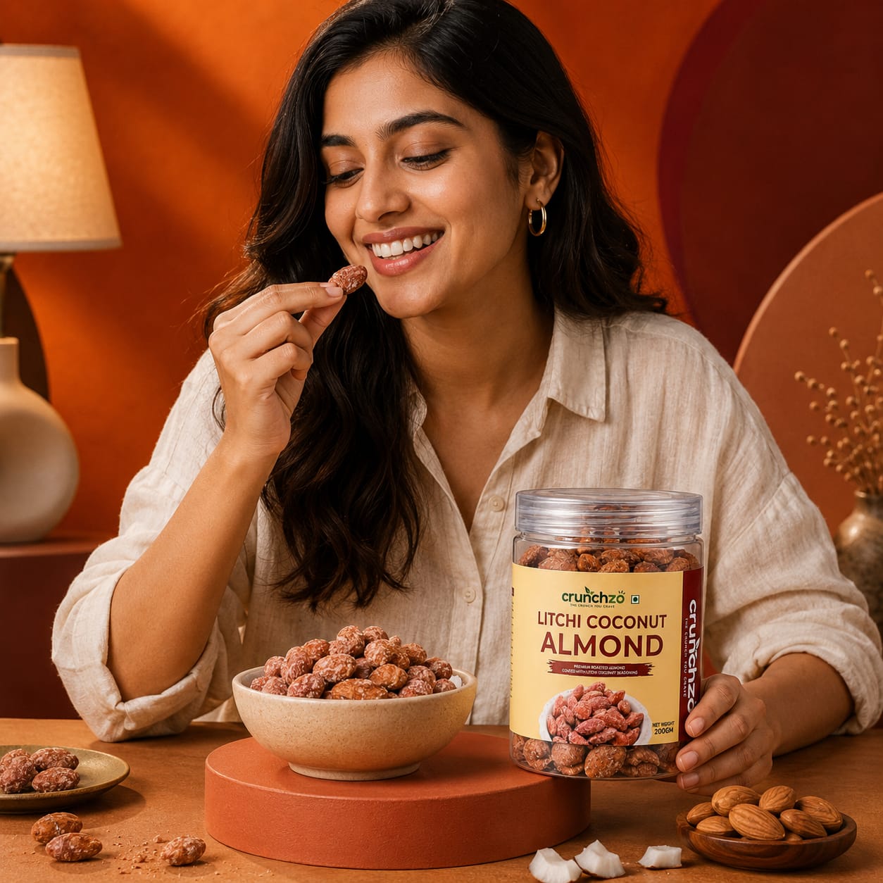 Crunchzo Litchi Coconut Almonds