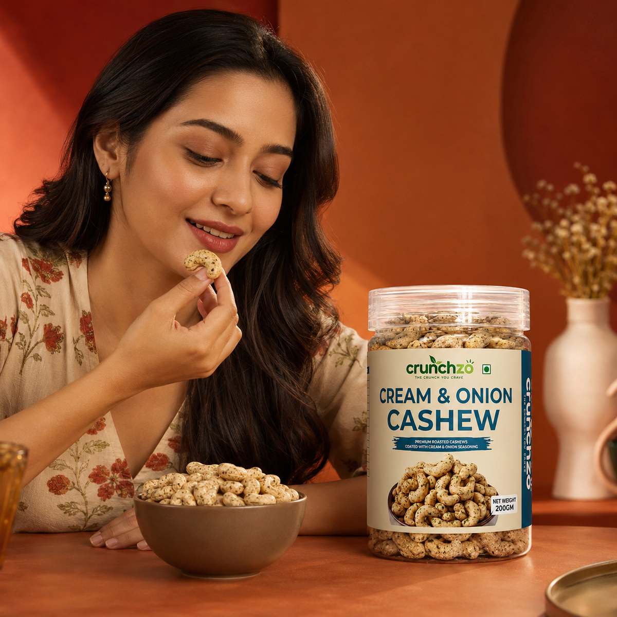 Crunchzo Cream & Onion Cashew