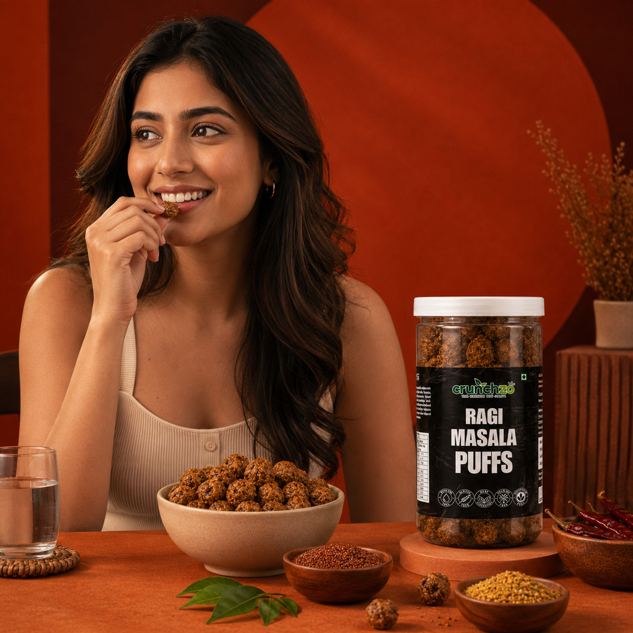 Ragi Masala Puffs