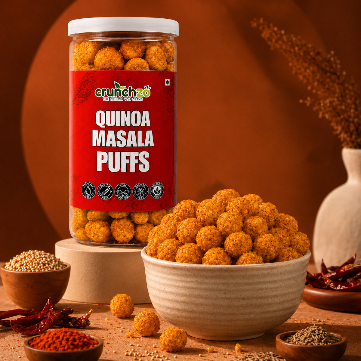 Quinoa Masala Puffs