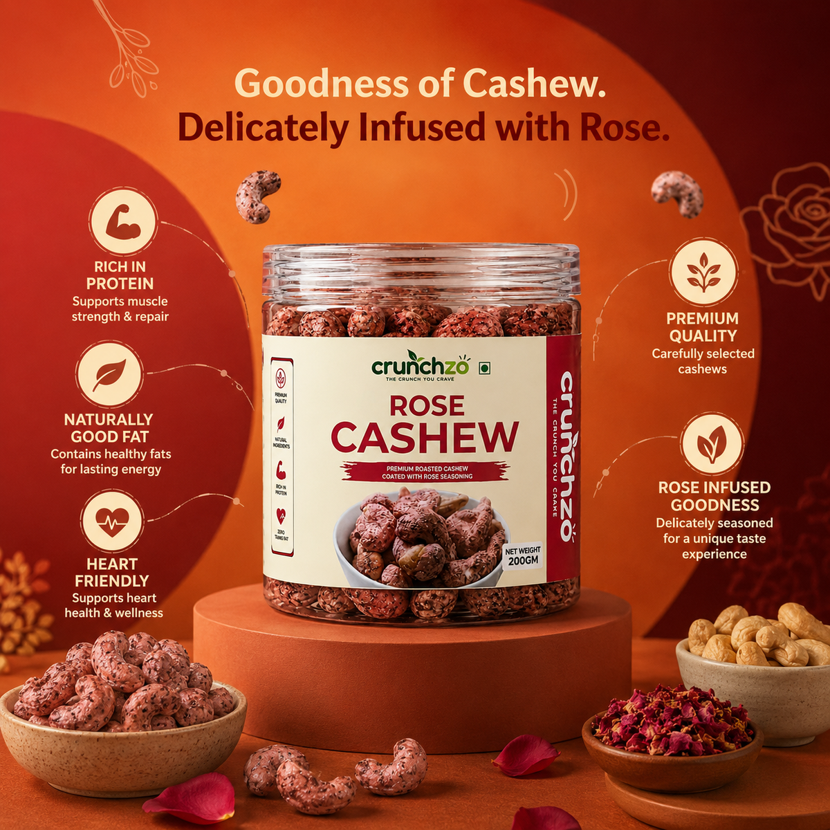 Crunchzo Rose Cashew