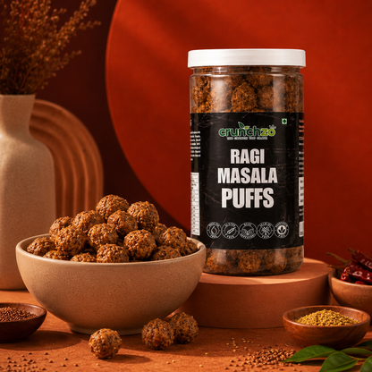 Ragi Masala Puffs